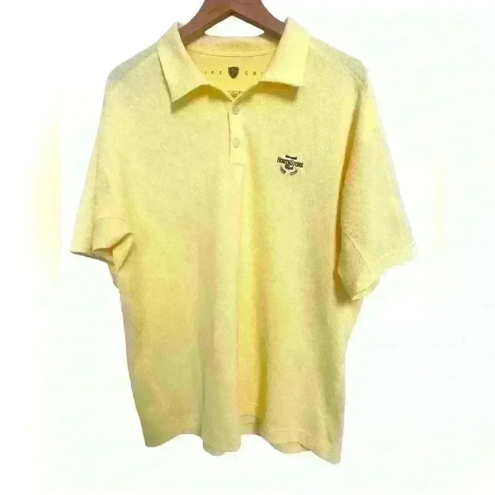 Nike Golf Men’s Yellow Golf Polo Size Large